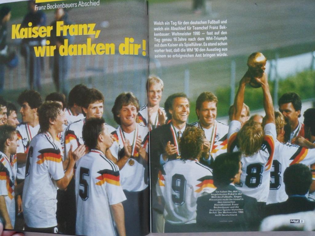 журнал Kicker футбол № 12 (1990) + большой постер 1