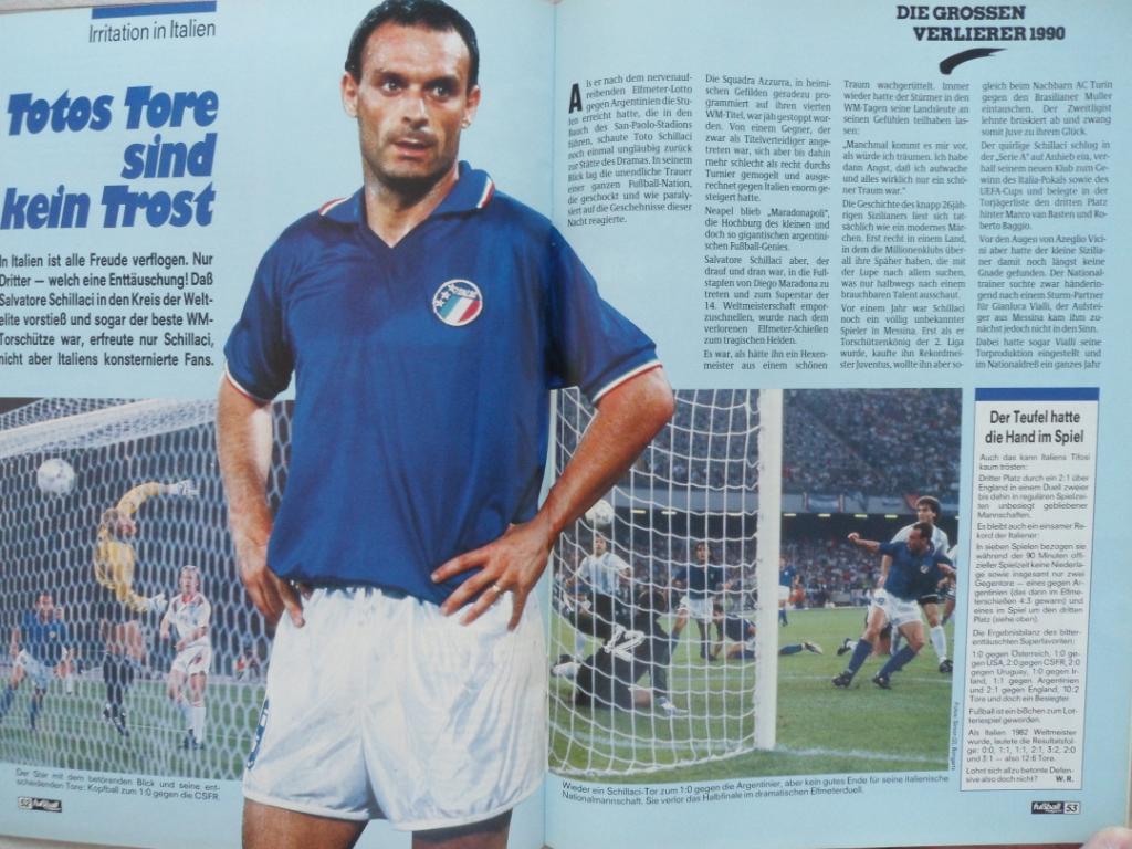 журнал Kicker футбол № 12 (1990) + большой постер 3