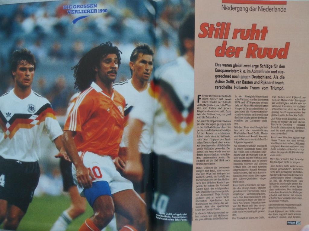 журнал Kicker футбол № 12 (1990) + большой постер 5