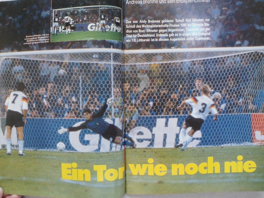 журнал Kicker футбол № 12 (1990) + большой постер 7