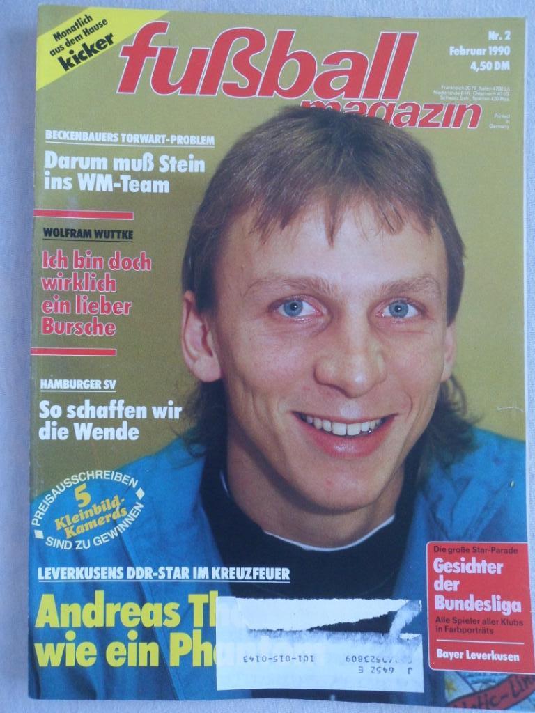журнал Kicker футбол № 2 (1990)