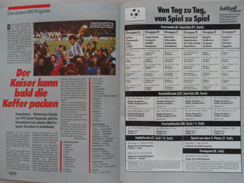 журнал Kicker футбол № 1 (1990) 2