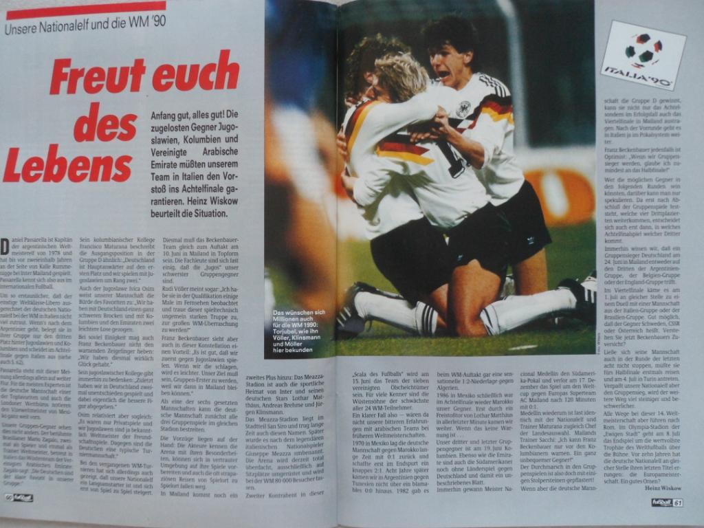 журнал Kicker футбол № 1 (1990) 3