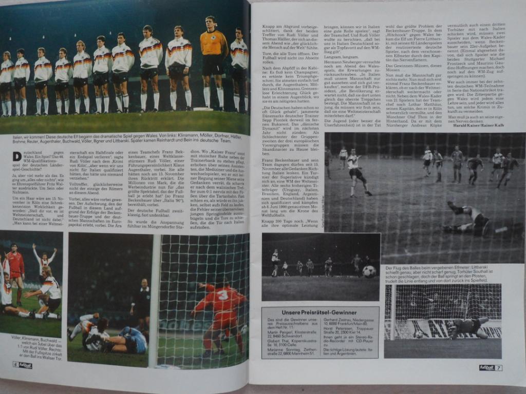 журнал Kicker футбол № 12 (1989) уценка! 5