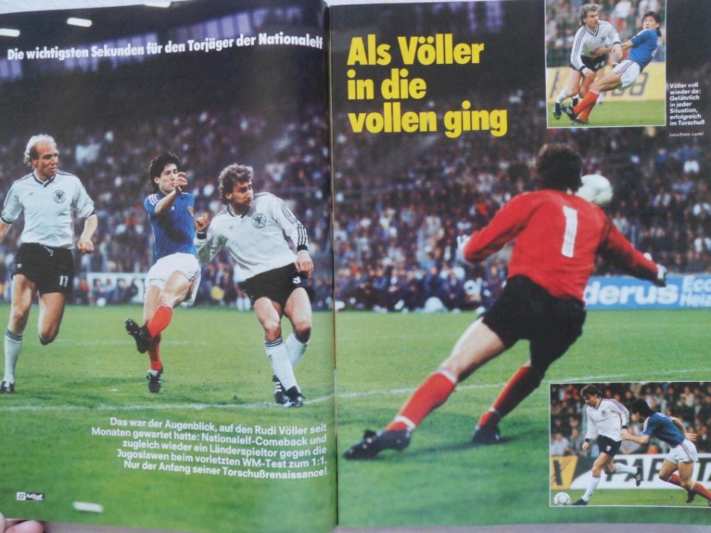 журнал Kicker футбол № 6 (1986) + большой постер 2
