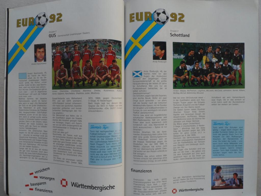 Чемпионат Европы по футболу 1992 программа 3