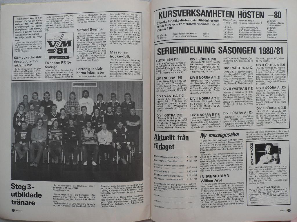 журнал Хоккей (Швеция) № 5 (1980) 2