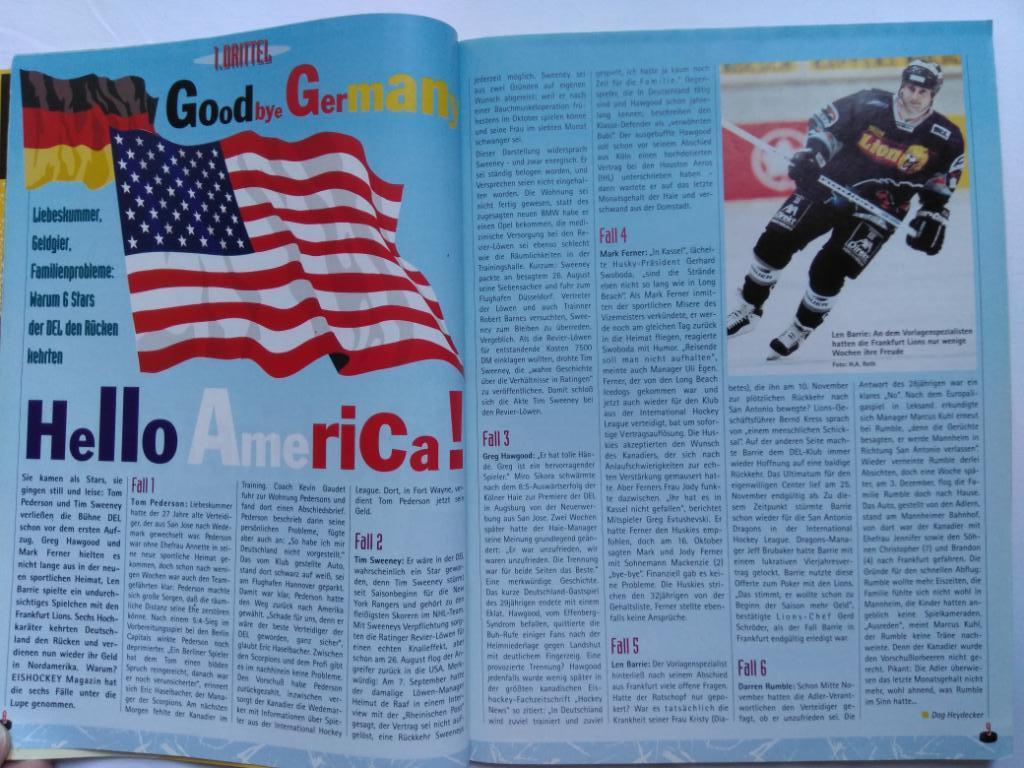 журнал Хоккей (Германия) 1 (1998) постер Ковалев 1