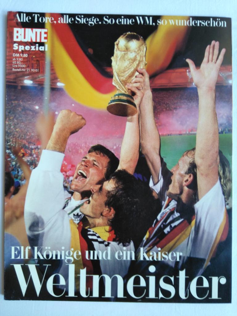 фотоальбом - чемпионы мира по футболу 1990