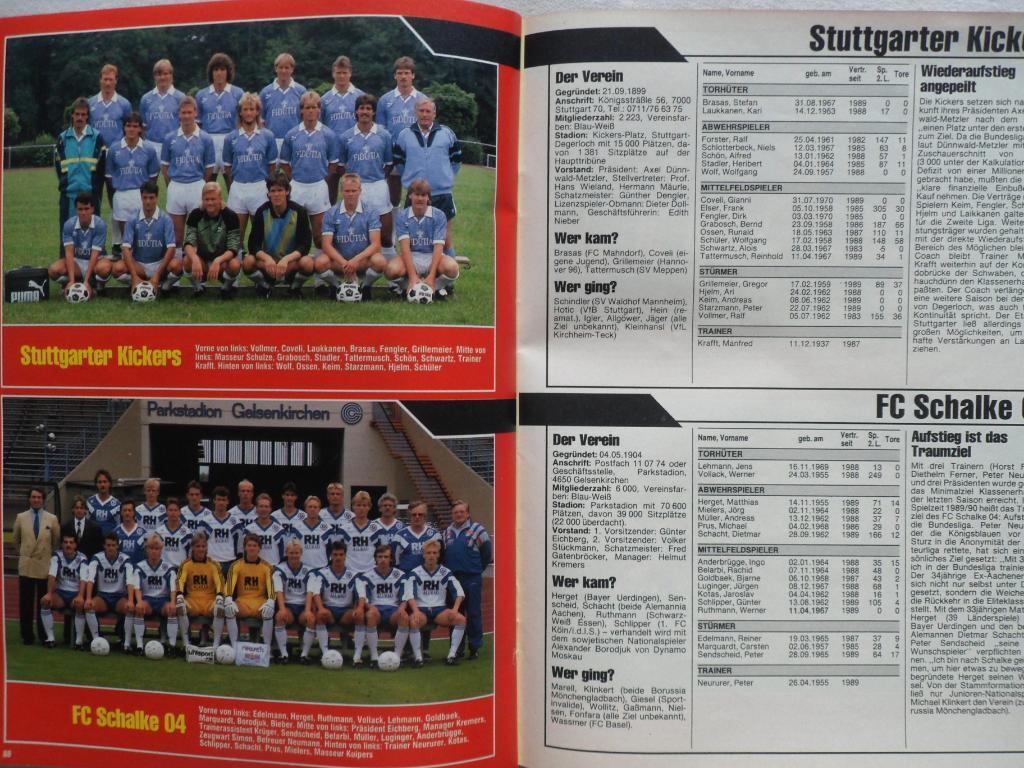 Футбол. Спецвыпуск Бундеслига 1989/90 (постеры всех команд) 4