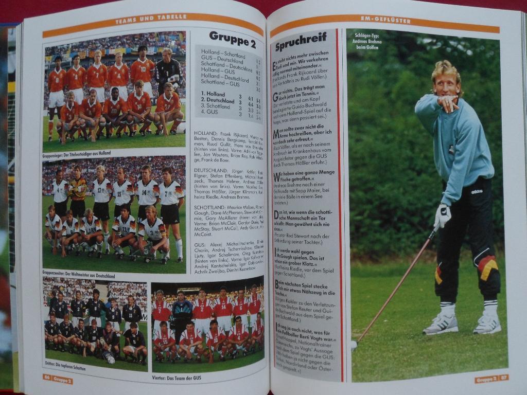 Kicker фотоальбом Чемпионат Европы по футболу 1992 4