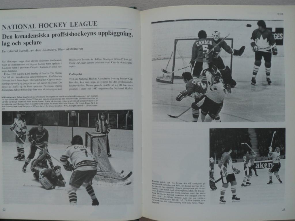 книга-фотоальбом История шведского хоккея 1972 3
