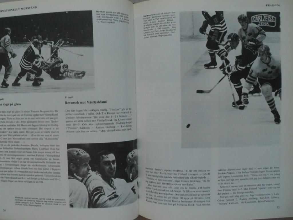 книга-фотоальбом История шведского хоккея 1972 7