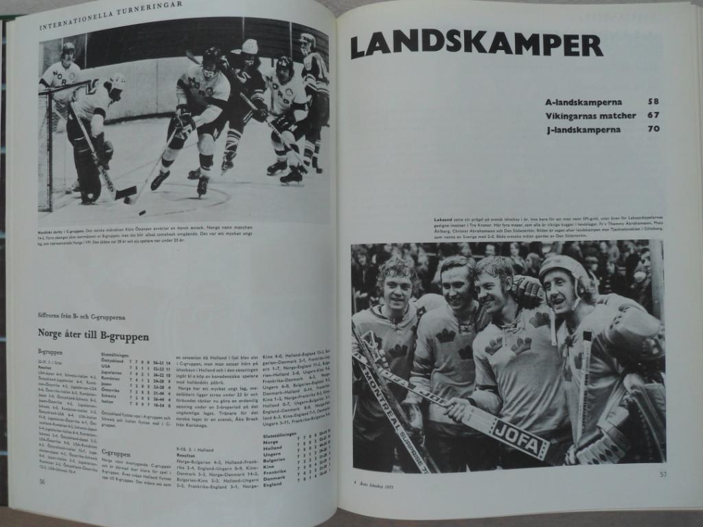 книга-фотоальбом История шведского хоккея 1973 3