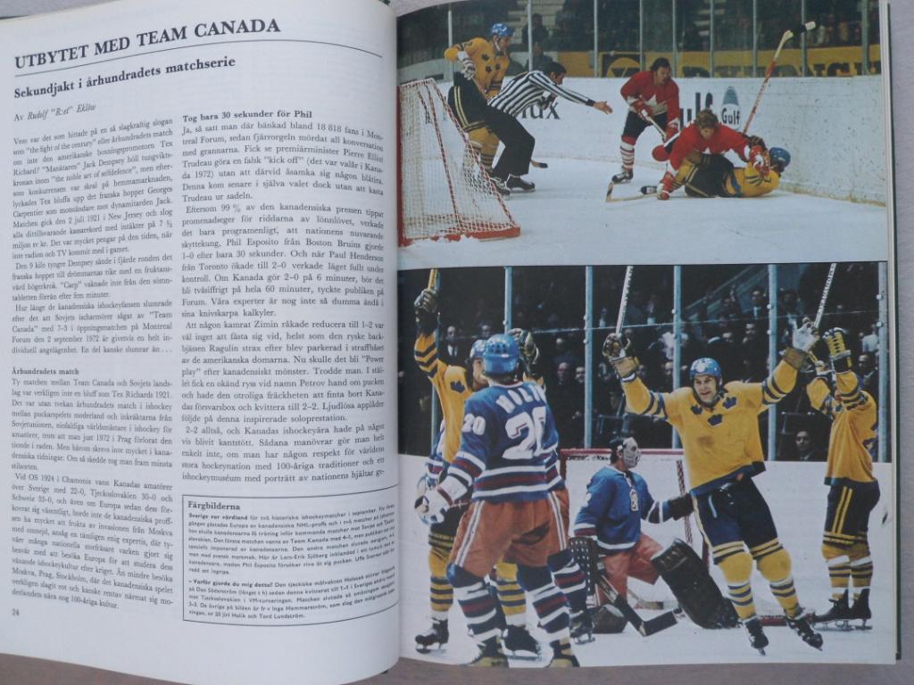 книга-фотоальбом История шведского хоккея 1973 7