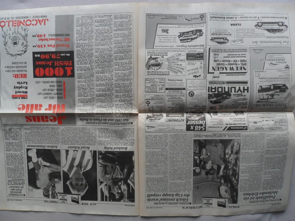 газета Берлинер Цайтунг (спецвыпуск) - финал Кубка Германии 1993 3