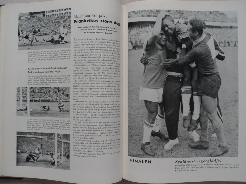 книга-фотоальбом История шведского и мирового футбола 1957-58 г. 1