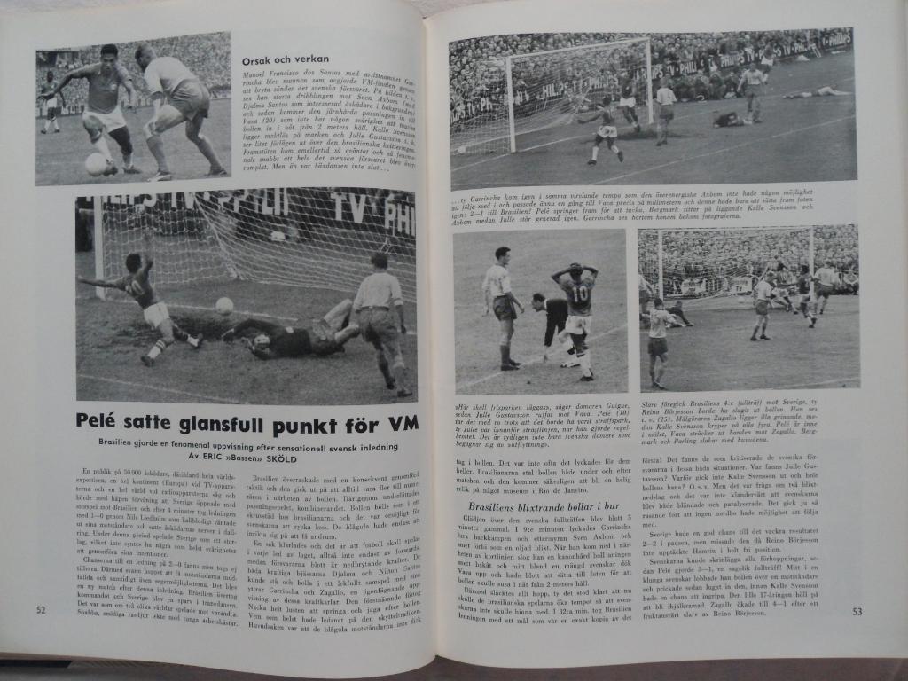 книга-фотоальбом История шведского и мирового футбола 1957-58 г. 3