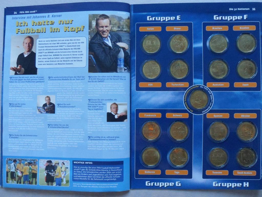 Чемпионат мира по футболу 2006 фотоальбом с медалями(жетонами) 3