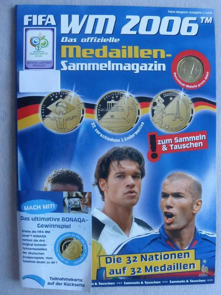Чемпионат мира по футболу 2006 - фотоальбом с медалями (жетонами)