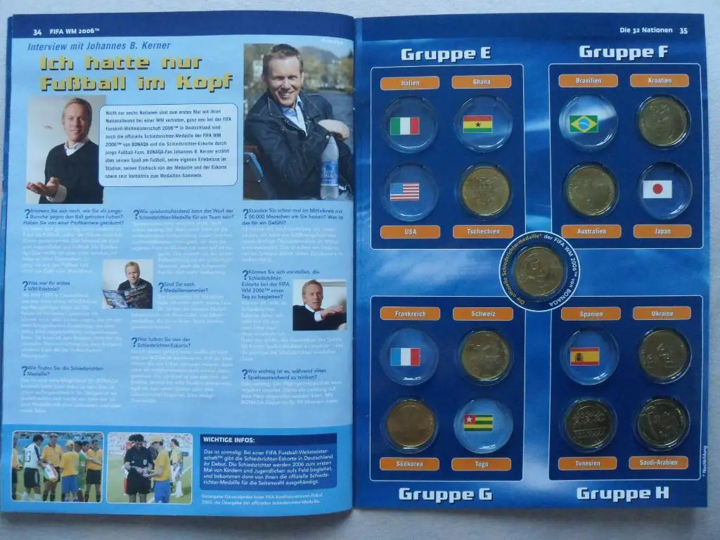 Чемпионат мира по футболу 2006 - фотоальбом с медалями (жетонами) 2