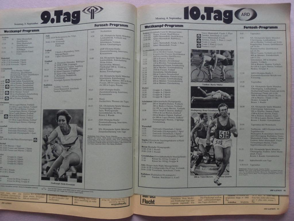 журнал Спорт в фотографиях 1972 (ФРГ) 2