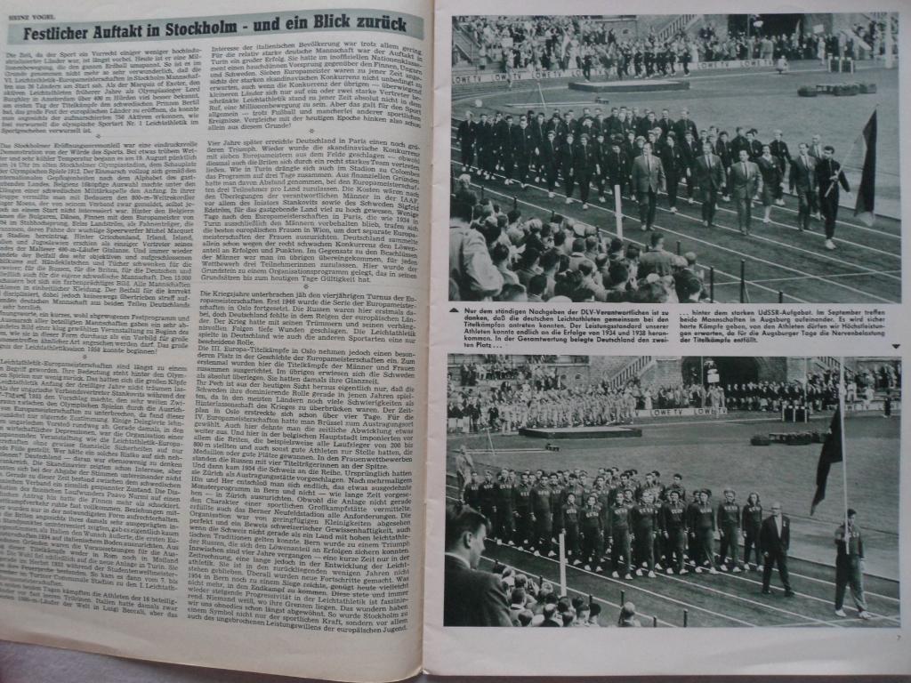 журнал Чемпионат Европы по легкой атлетике 1958 Спецвыпуск (ФРГ) 4