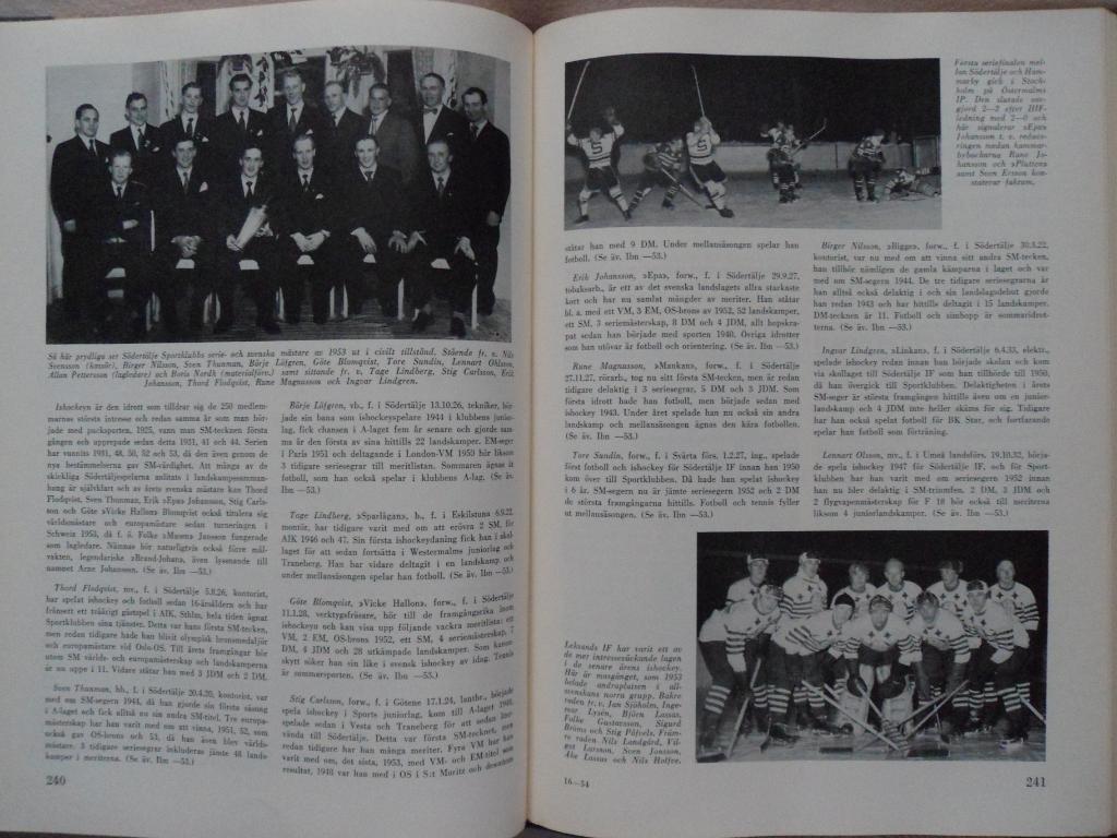 фотоальбом Летопись шведского и мирового спорта 1954 г. 6