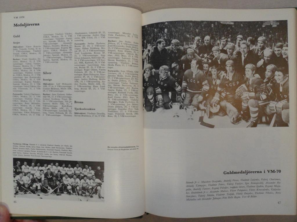 книга-фотоальбом История шведского хоккея 1970 г. 3