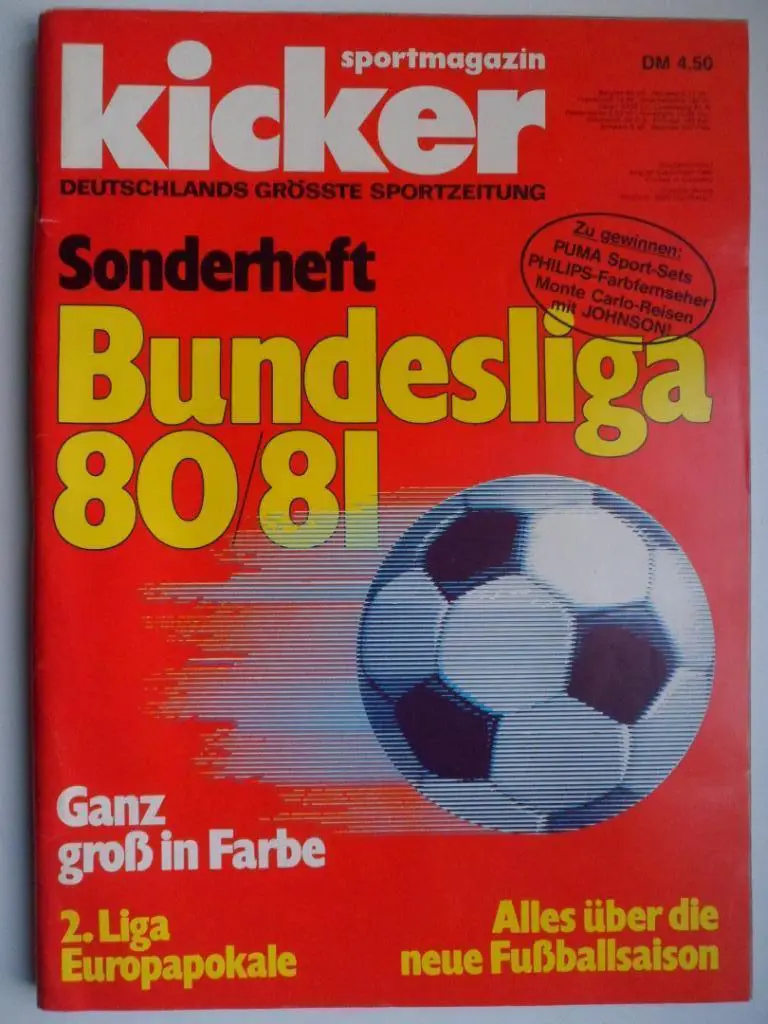Kicker спецвыпуск Бундеслига 1980-81
