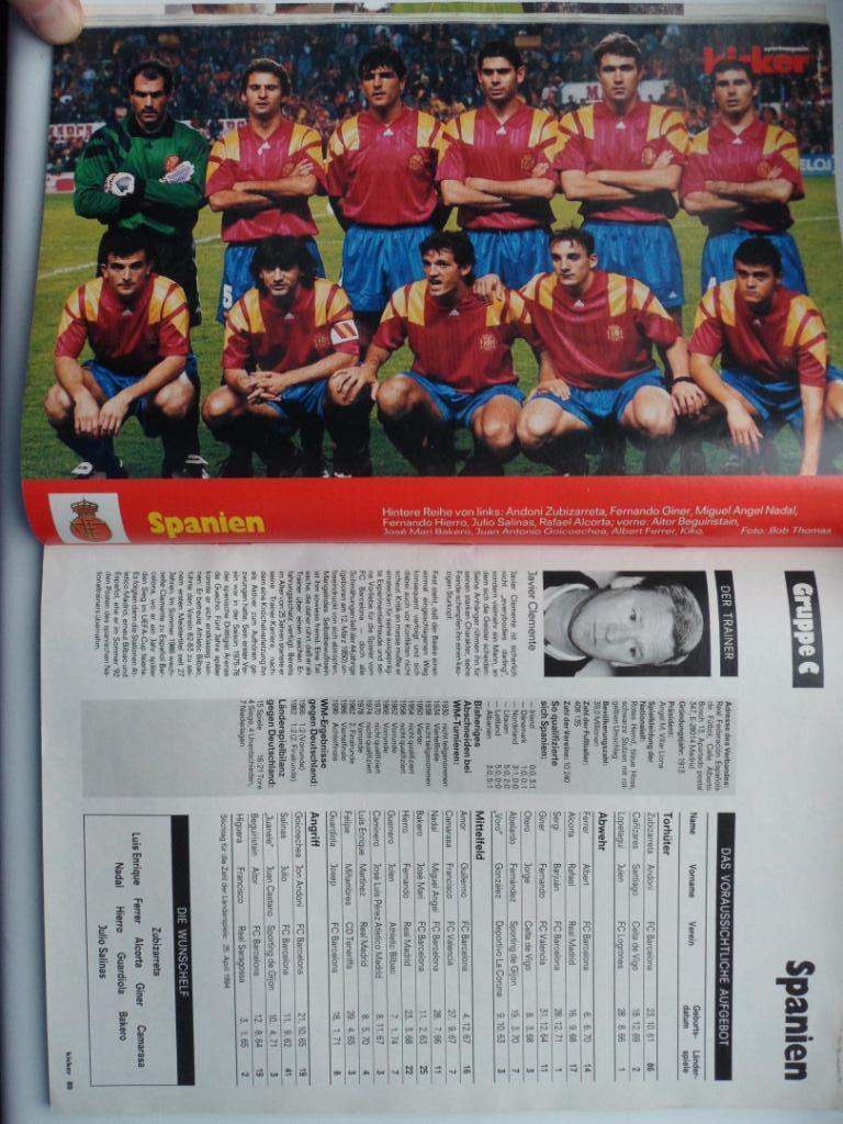 Kicker (спецвыпуск) чемпионат мира 1994 (постеры всех команд) 1