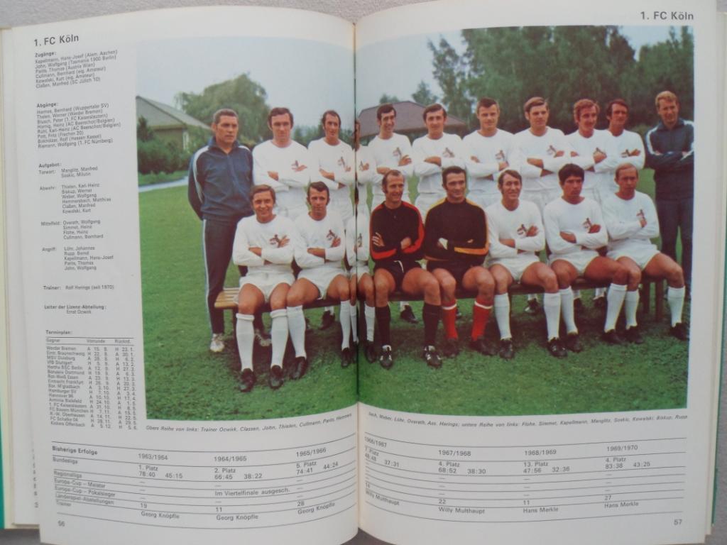 книга-фотоальбом Бундеслига - сезон 1970-71 (с фото всех команд) 6