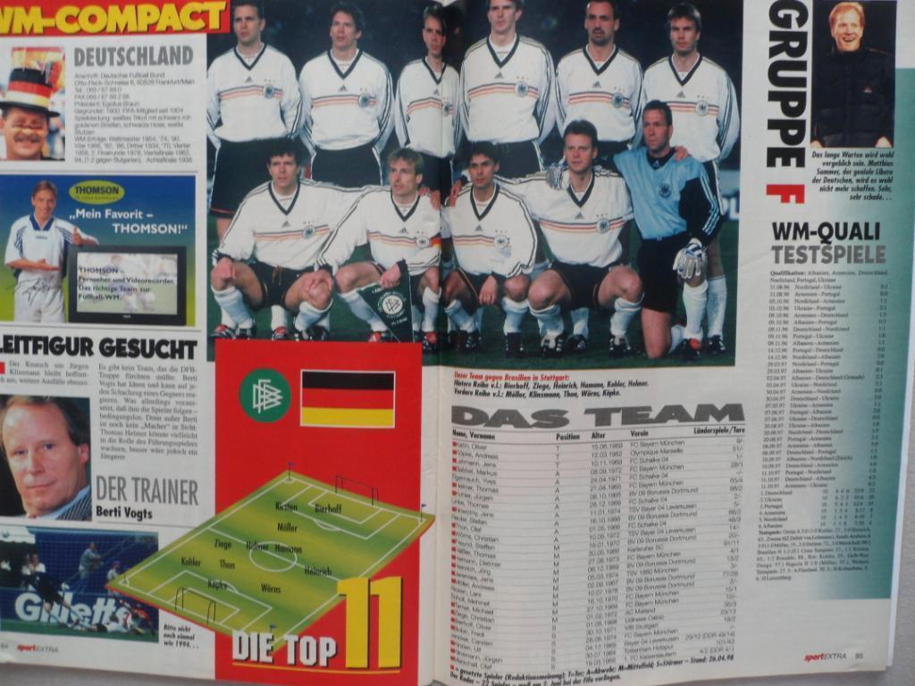 спецвыпуск Чемпионат мира по футболу 1998 г. (с фото команд) 4