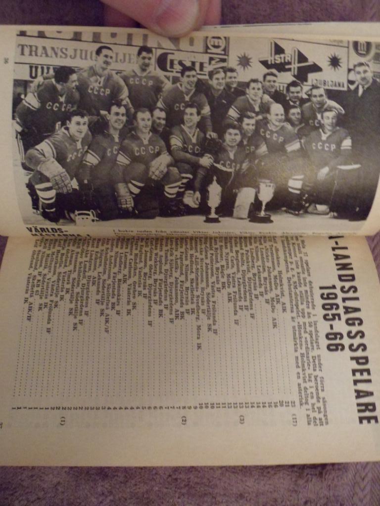 календарь-справочник Хоккей 1966-67 (Швеция) 5