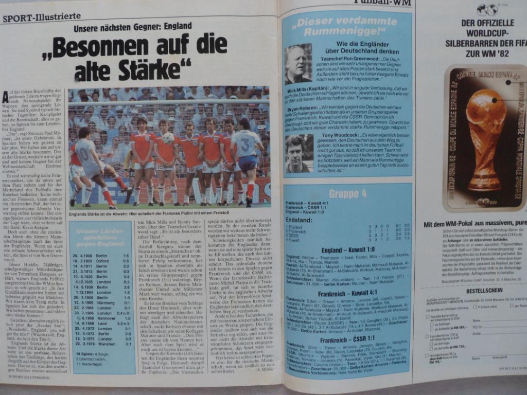 журнал Спорт в фотографиях Футбол № 26 (1982) 2