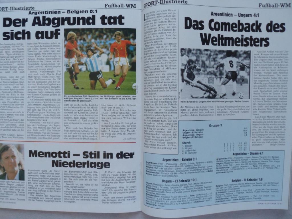 журнал Спорт в фотографиях Футбол 1982 3