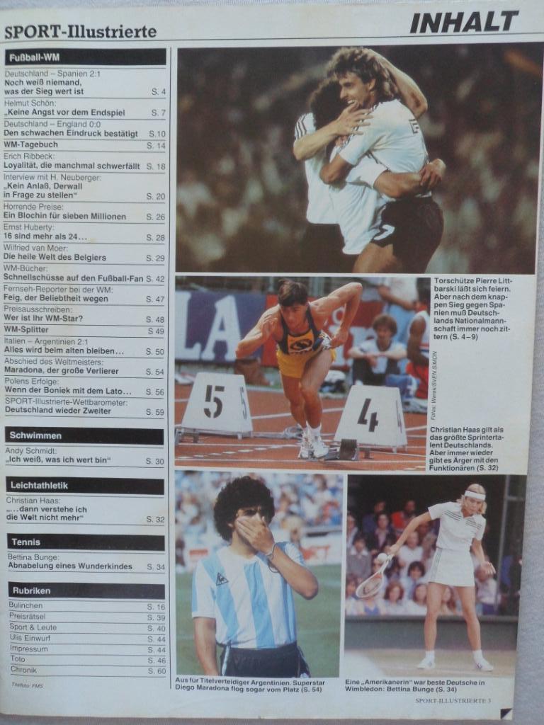 журнал Спорт в фотографиях Футбол № 29 (1982) 1