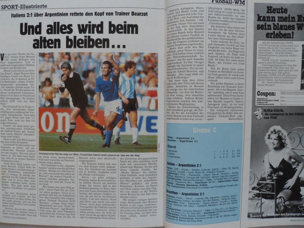 журнал Спорт в фотографиях Футбол № 29 (1982) 4
