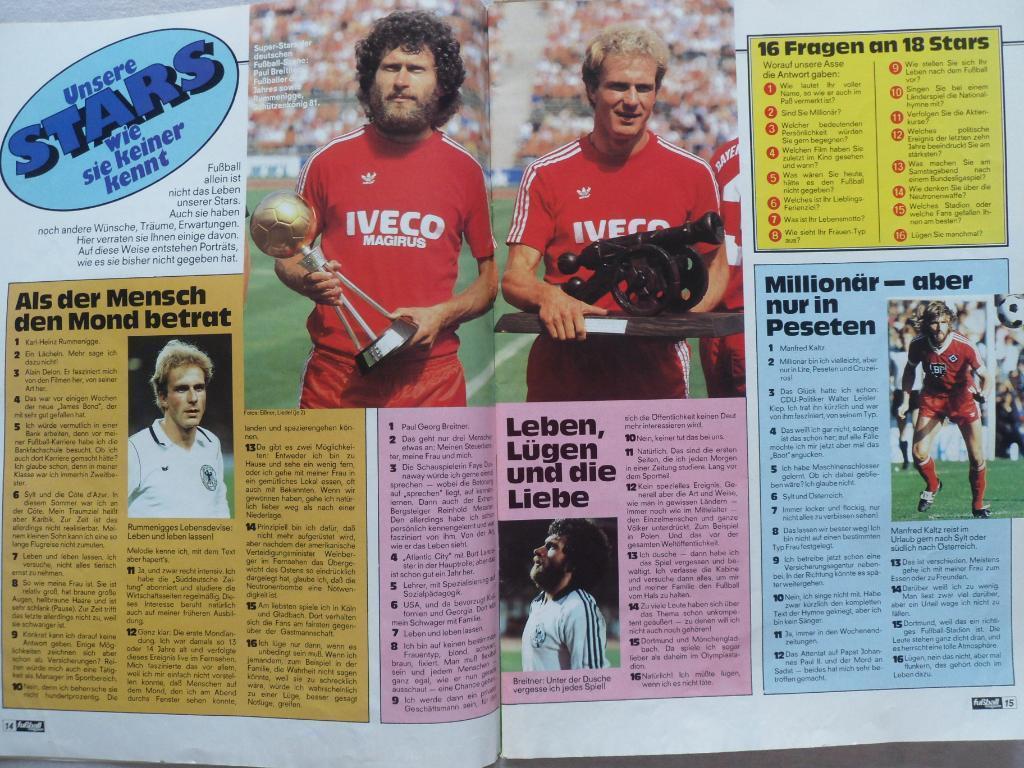 журнал Kicker футбол № 6 (1981) 7