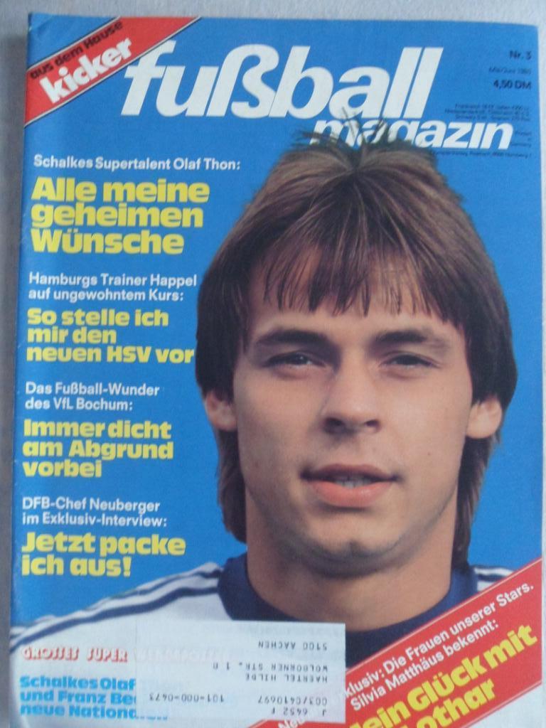 журнал Kicker футбол № 3 (1985) + большой постер сб. ФРГ