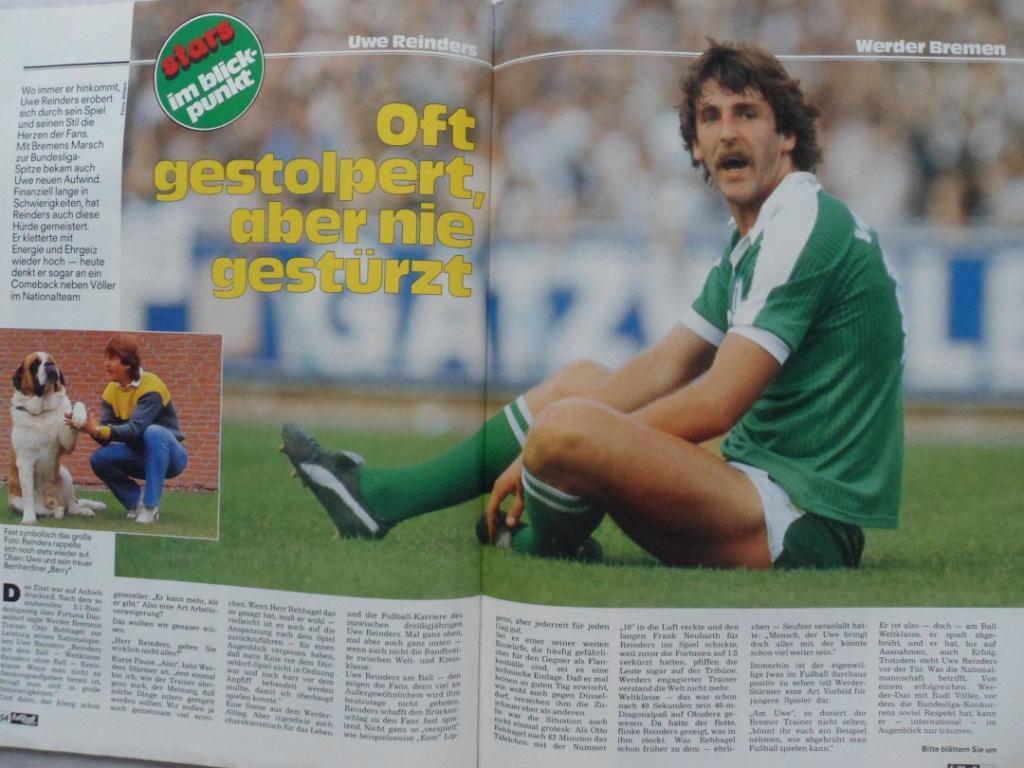 журнал Kicker футбол № 3 (1985) + большой постер сб. ФРГ 3