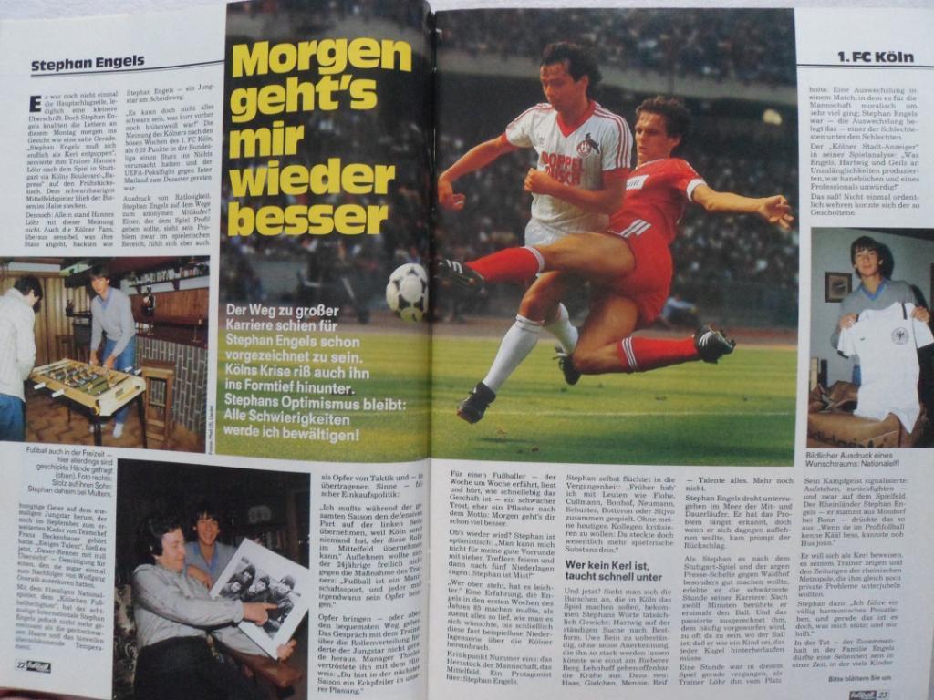 журнал Kicker футбол № 3 (1985) + большой постер сб. ФРГ 6