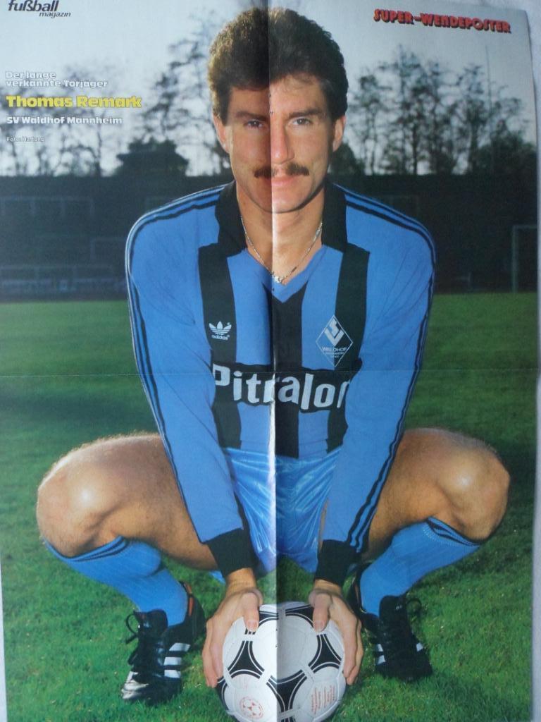 журнал Kicker футбол № 1 (1986) + большой постер Шальке 2