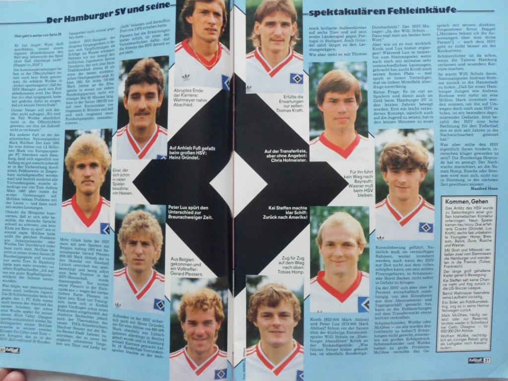 журнал Kicker футбол № 1 (1986) + большой постер Шальке 5