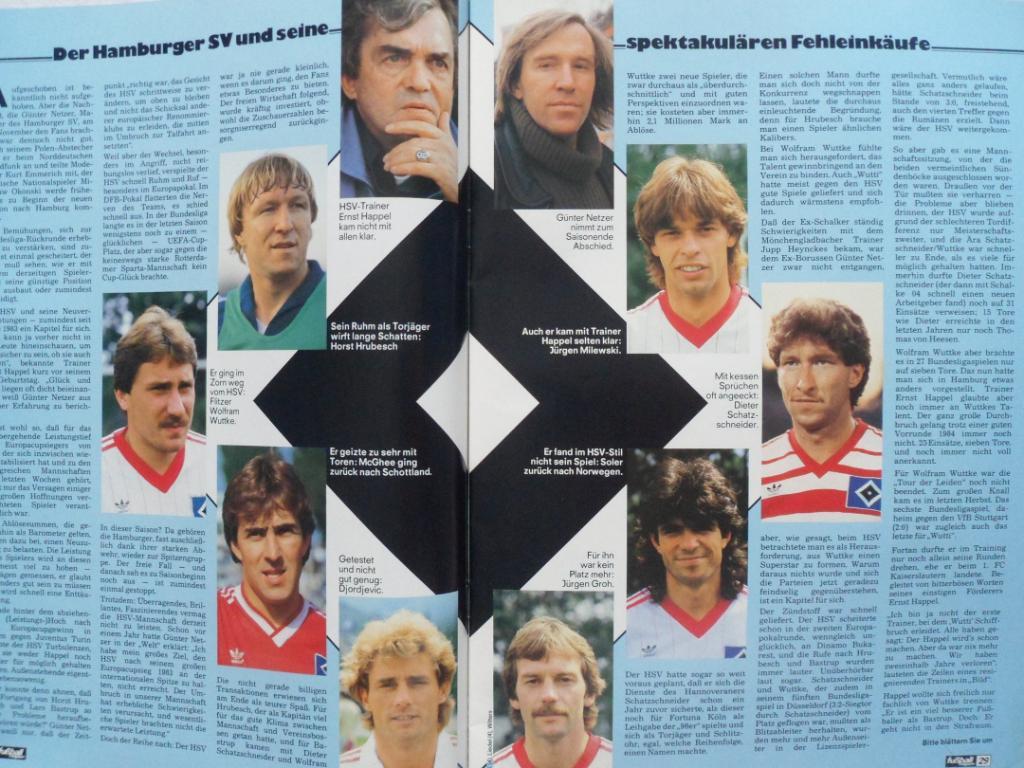 журнал Kicker футбол № 1 (1986) + большой постер Шальке 6