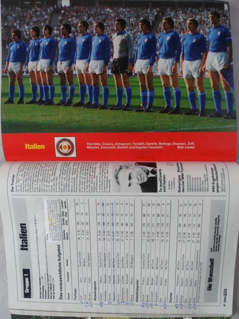 Kicker (спецвыпуск) Чемпионат мира по футболу 1978 г. (постеры всех команд) 6