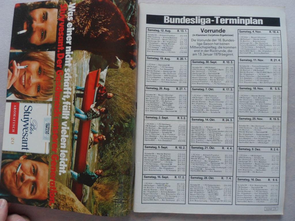 Kicker (спецвыпуск) Бундеслига 1978-79 (постеры всех команд) 1