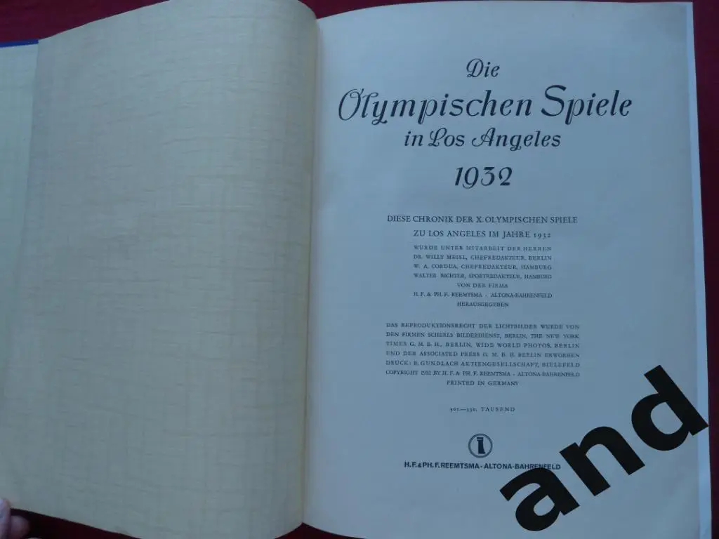 фотоальбом Олимпиада 1932 г. Олимпийские игры 1