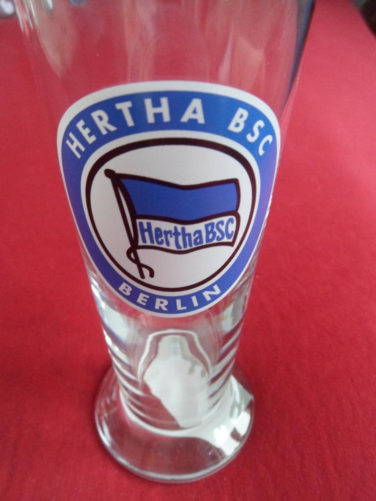 стакан бокал футбольный клуб Герта (Германия) оригинал