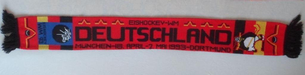шарф чемпионат мира по хоккею 1993 1
